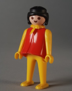 Frhe Playmobilfigur einer Frau aus dem Jahr 1974