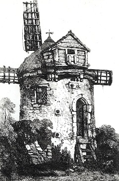 Eine Windmhle in Wales, Vereinigtes Knigreich. 1815
